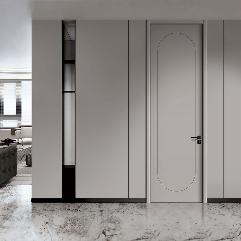 Grey Interior Wooden Door